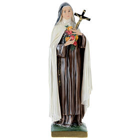 Sainte Thérèse 60 cm plâtre nacré