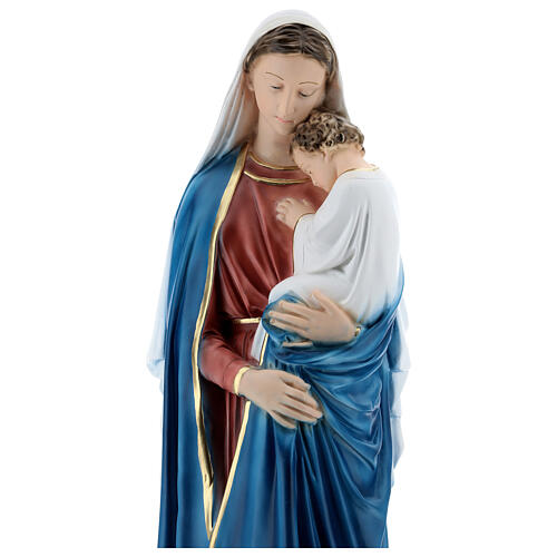 Virgen con niño yeso 60 cm 2