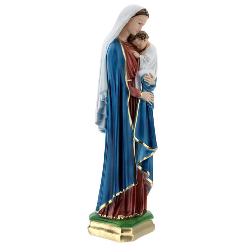 Virgen con niño yeso 60 cm 4