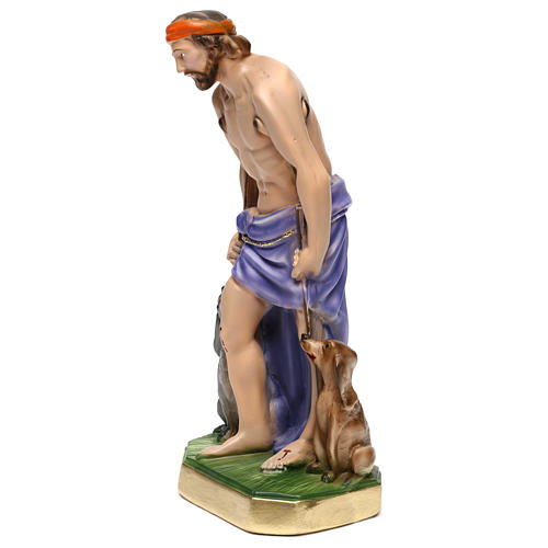 Figura z gipsu Święty Łazarz 30 cm 3