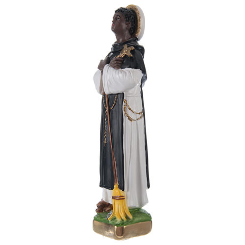 Święty Marcin de Porres gips 30 cm 3