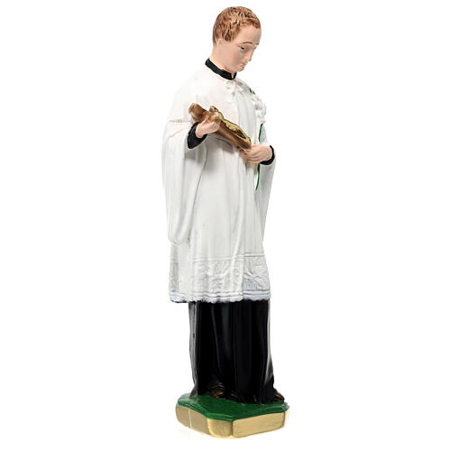 Saint Louis Gonzaga statue, 30 cm in plaster 3