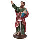 Figura z gipsu ręcznie malowana Święty Paweł z wężem 25 cm s3