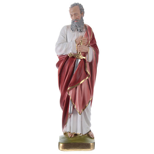 Święty Paweł gips malowany ręcznie 35 cm 1