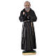 Statue en plâtre Padre Pio 30 cm s1
