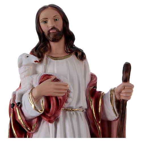 Gesù Buon Pastore 30 cm statua in gesso 2