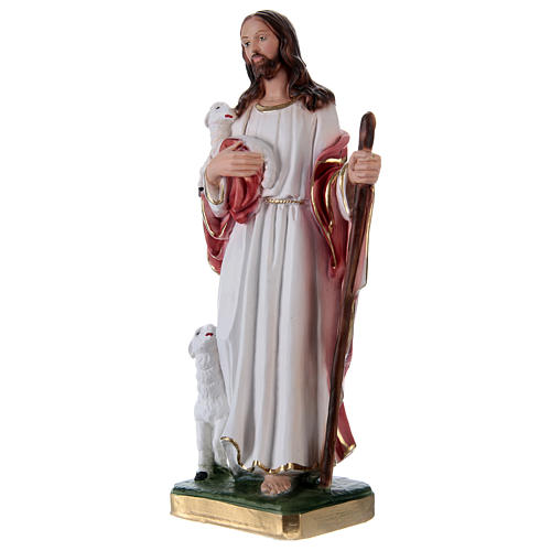 Jesus The Good Shepherd Statue, 30 cm in plaster 3