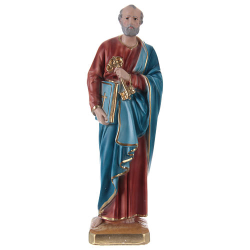 Statua in gesso San Pietro 30 cm 1