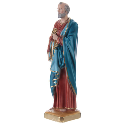 Statua in gesso San Pietro 30 cm 3