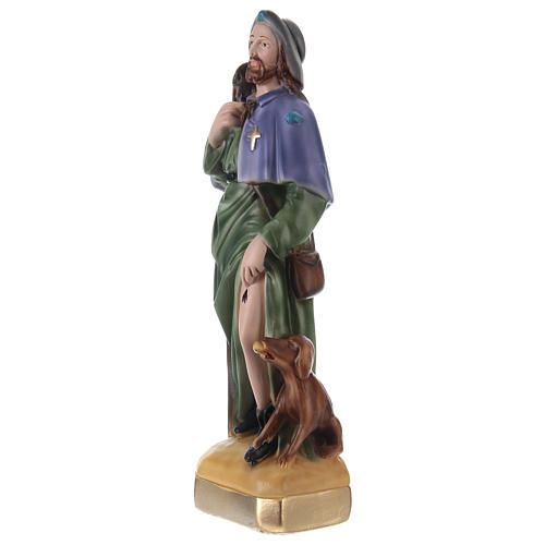 Saint Roch 30 cm statue plâtre 3