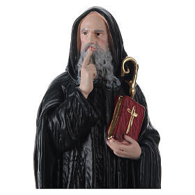 St Benedict 30 cm in painted plaster