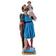 Saint Christopher Statue, 30 cm in painted plaster s1