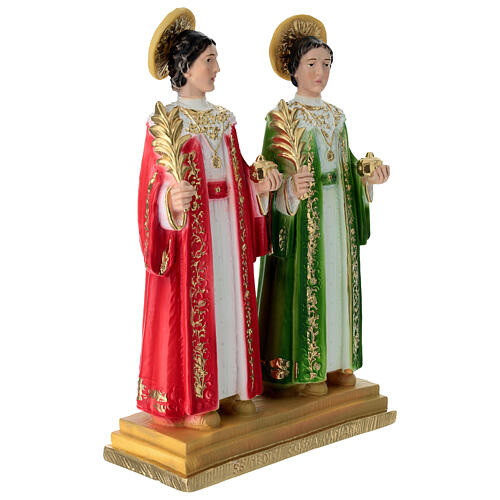 Cosma e Damiano 30 cm statua in gesso 4