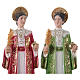 St. Cosmas and St. Damian Statues, cm 30 in plaster s2
