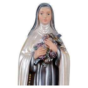 St Teresa 30 cm in mother-of-pearl plaster