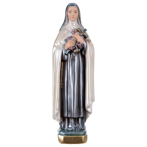 St Teresa 30 cm in mother-of-pearl plaster 1