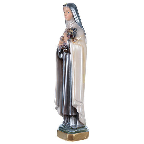 St. Teresa of Avila Statue, 30 cm in plaster with mother of pearl effect 3
