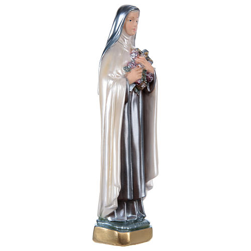 St. Teresa of Avila Statue, 30 cm in plaster with mother of pearl effect 4
