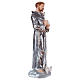 St Francis 30 cm in mother-of-pearl plaster s4