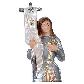 Jeanne d'Arc 25cm perlmuttartigen Gips