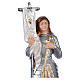 St Joan of Arc 25 cm in mother-of-pearl plaster s2