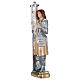 St Joan of Arc 25 cm in mother-of-pearl plaster s3
