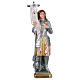 Sainte Jeanne d'Arc statue plâtre nacré 25 cm s1