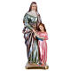 St Anne 30 cm in mother-of-pearl plaster s1