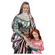 St. Anne Plaster Statue, 30 cm with mother of pearl effect s2