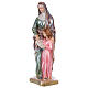 St. Anne Plaster Statue, 30 cm with mother of pearl effect s3