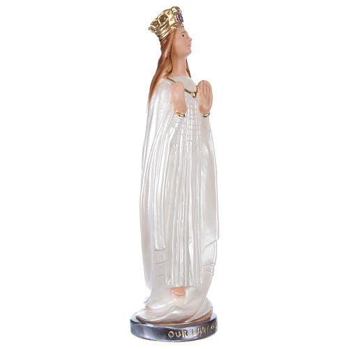 Statua gesso madreperlato Madonna di Knock 30 cm 4