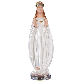 Our Lady of Knock statue in pearlized plaster, 30 cm