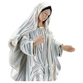 Our Lady of Medjugorje 35 cm in mother-of-pearl plaster
