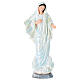 Our Lady of Medjugorje 35 cm in mother-of-pearl plaster s1