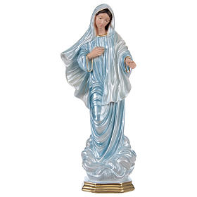Imagens em Gesso: Imagem gesso nacarado Nossa Senhora de Medjugorje 30 cm Imagens em Gesso: Imagem gesso nacarado Nossa Senhora de Medjugorje 30 cm