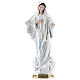 Statue of Our Lady of Medjugorje, 35 cm, in plaster with mother of pearl s1