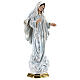 Statue of Our Lady of Medjugorje, 35 cm, in plaster with mother of pearl s4