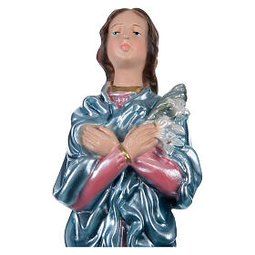 Saint Maria Goretti Statue, 30 cm in plaster with mother of pearl effect