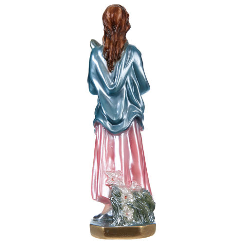 Saint Maria Goretti Statue, 30 cm in plaster with mother of pearl effect 5