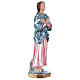 Saint Maria Goretti Statue, 30 cm in plaster with mother of pearl effect s4