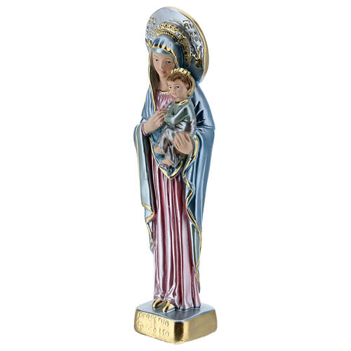 Virgen del Perpetuo Socorro yeso nacarado 30 cm 3