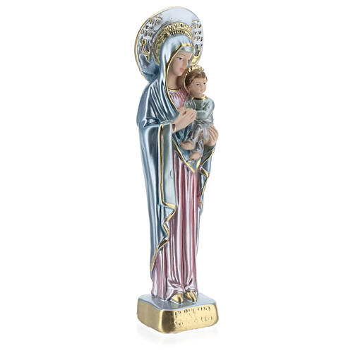Our Lady of Perpetual Help Statue, 30 cm, in plaster with mother of pearl 4