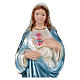 Sacred Heart of Mary 30 cm in mother-of-pearl plaster s2