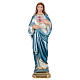 Statua Maria in gesso madreperlato 30 cm s1