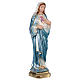 Statua Maria in gesso madreperlato 30 cm s4