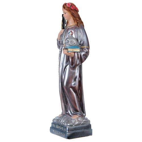 Saint Rosalia Plaster Statue, 30 cm in mother of pearl 3