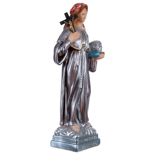 Saint Rosalia Plaster Statue, 30 cm in mother of pearl 4