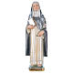 Saint Catherine of Seina Statue, 30 cm in plaster with mother of pearl s1