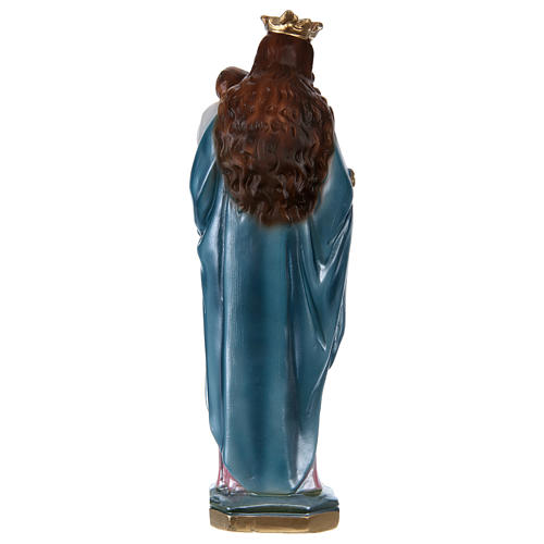 Virgen Auxiliadora 30 cm yeso nacarado 5