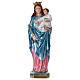 Virgen Auxiliadora 30 cm yeso nacarado s1